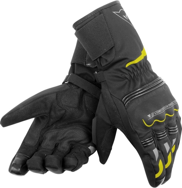 DAINESE Guantes Tempest D-Dry Largos Negro/Amarillo