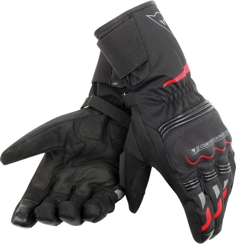 DAINESE Guantes Tempest D-Dry Largos Negro/Rojo