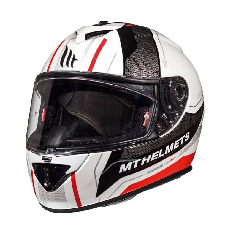 MT Casco Rapide Kid Duel Negro/Blanco/Rojo (D1)