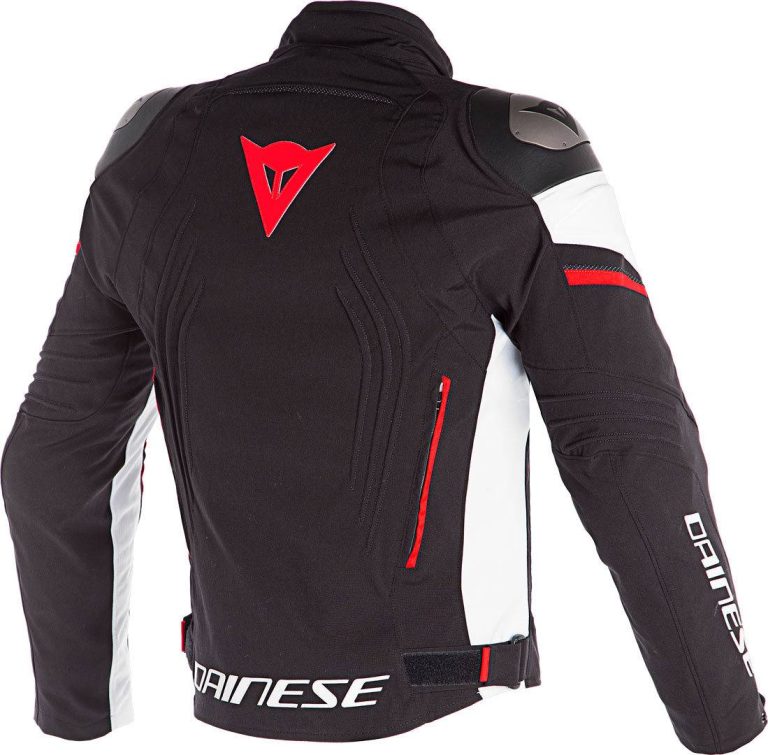DAINESE Chaqueta Racing 3 D-Dry Negro/Blanco/Rojo Fluor