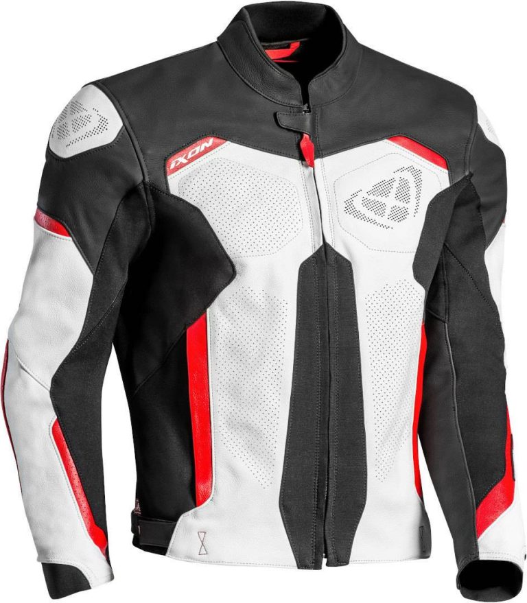 IXON Chaqueta Rhino Blanco/Negro/Rojo