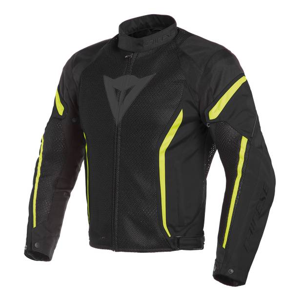 DAINESE Chaqueta Air Crono 2 Tex Negro/Negro/Amarillo Fluor