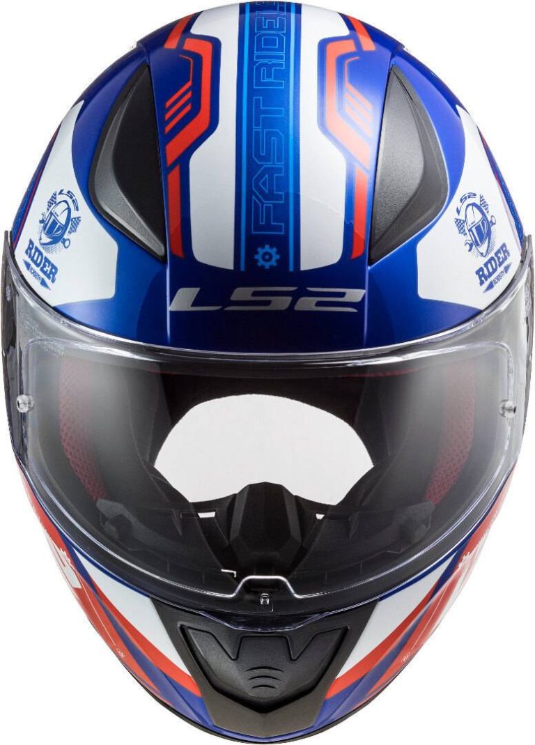 LS2 Casco FF353 Rapid Stratus Azul/Rojo/Blanco
