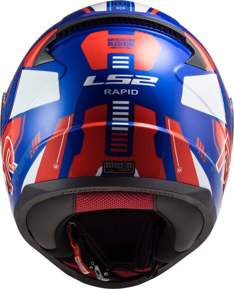 LS2 Casco FF353 Rapid Stratus Azul/Rojo/Blanco