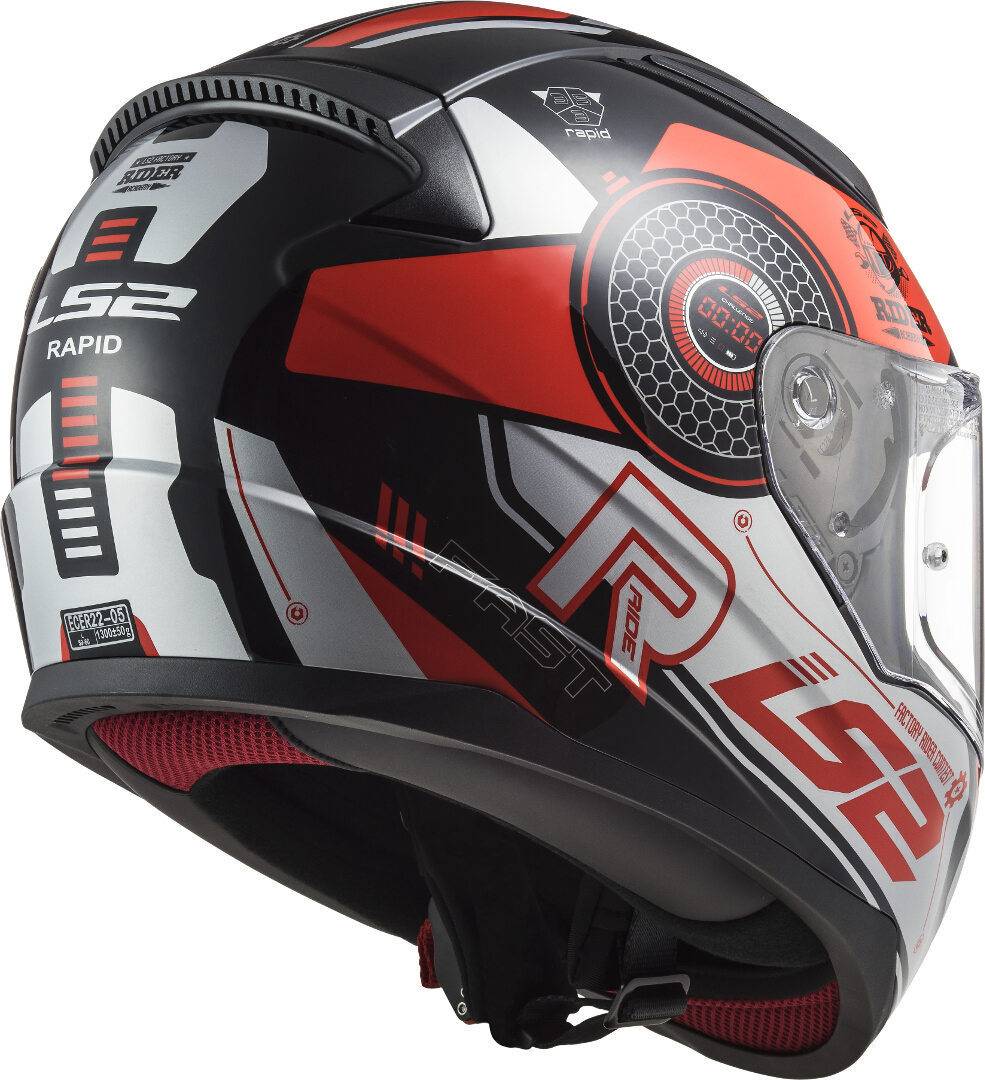 LS2 Casco FF353 Rapid Stratus Negro/Rojo/Blanco LS2 Casco FF353 Rapid Stratus Negro/Rojo/Blanco