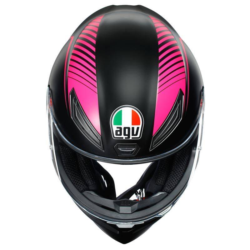 AGV Casco K1 Multi ECE2205 - Warmup Negro Mate/Rosa
