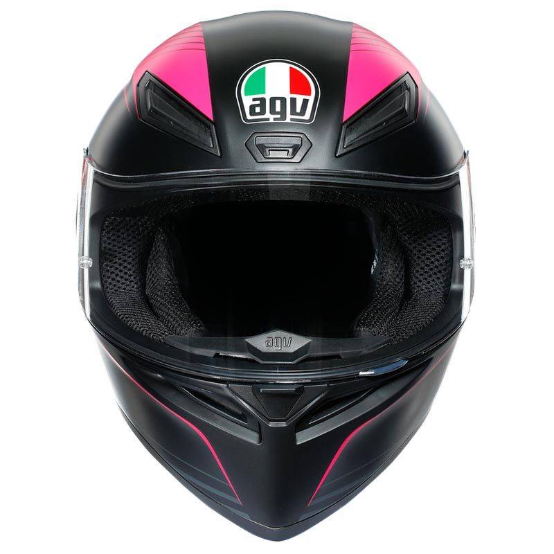 AGV Casco K1 Multi ECE2205 - Warmup Negro Mate/Rosa AGV Casco K1 Multi ECE2205 - Warmup Negro Mate/Rosa
