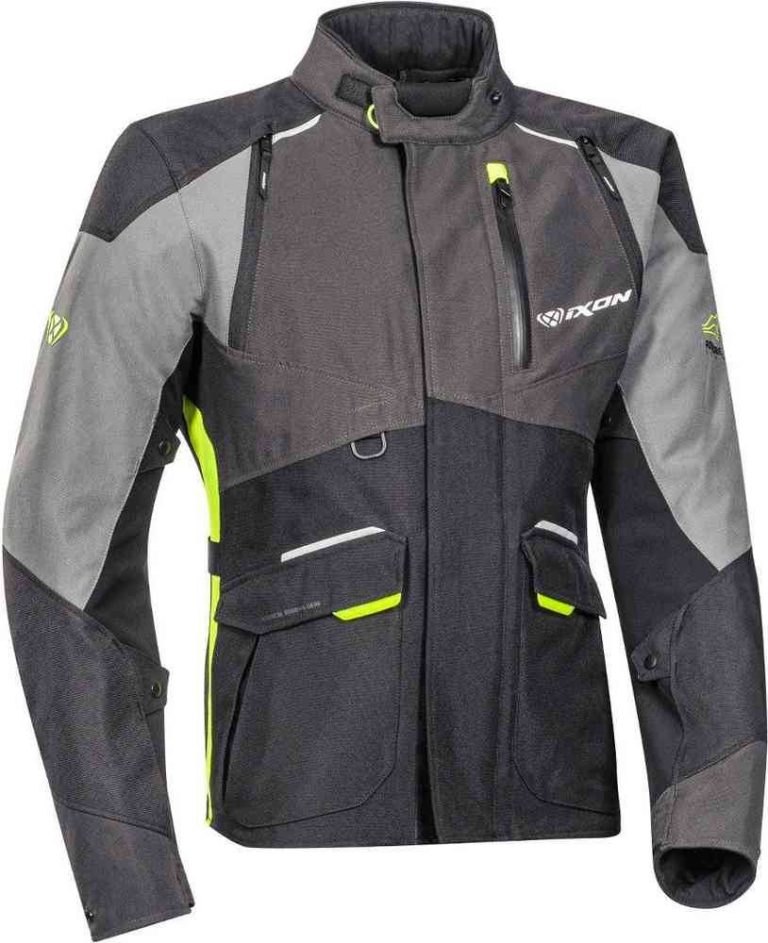 IXON Chaqueta Balder Negro/Gris/Amarillo Fluor