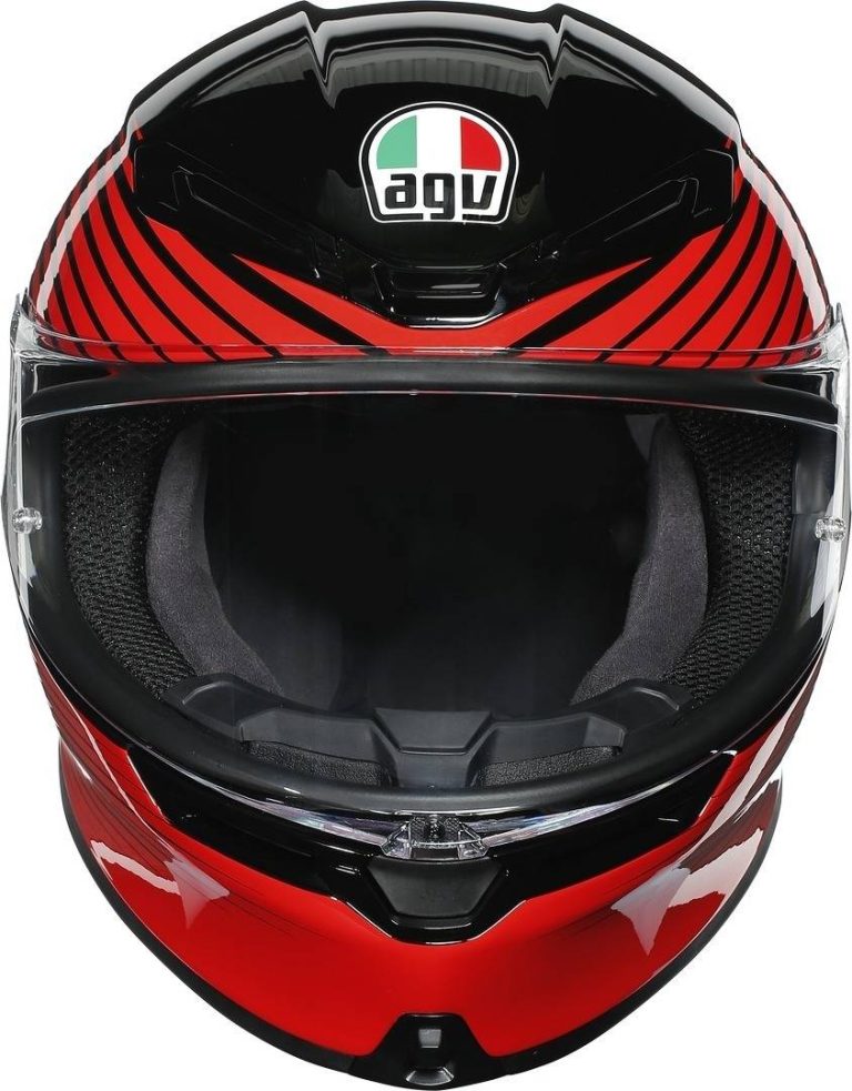 AGV Casco K6 E2205 Multi - Rush Negro/Rojo