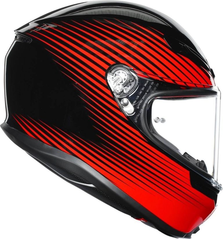 AGV Casco K6 E2205 Multi - Rush Negro/Rojo