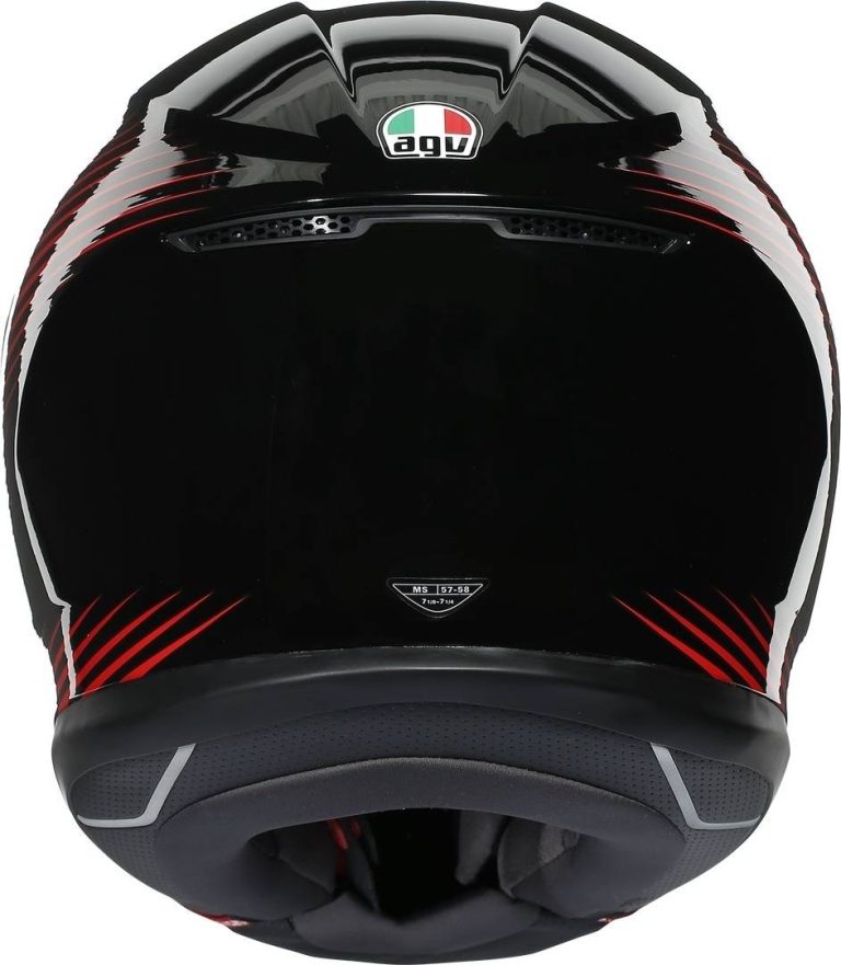 AGV Casco K6 E2205 Multi - Rush Negro/Rojo