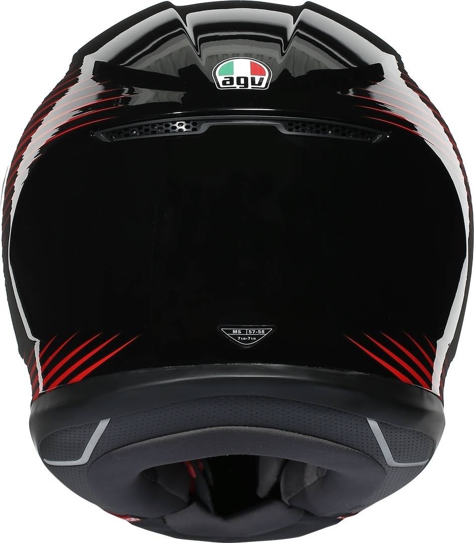AGV Casco K6 E2205 Multi - Rush Negro/Rojo AGV Casco K6 E2205 Multi - Rush Negro/Rojo