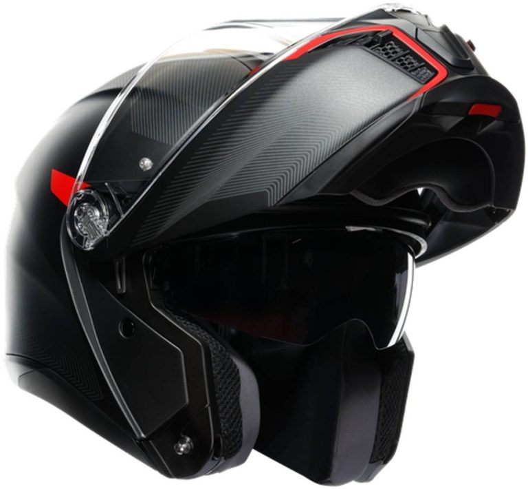 AGV Casco Tourmodular ECE2206 Multi - Frequency Gunmetal Mate/Rojo