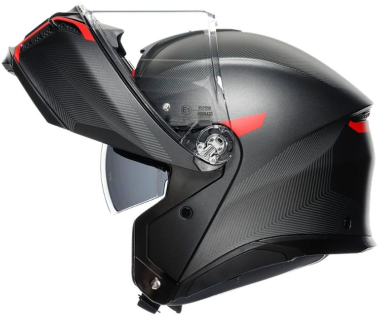 AGV Casco Tourmodular ECE2206 Multi - Frequency Gunmetal Mate/Rojo