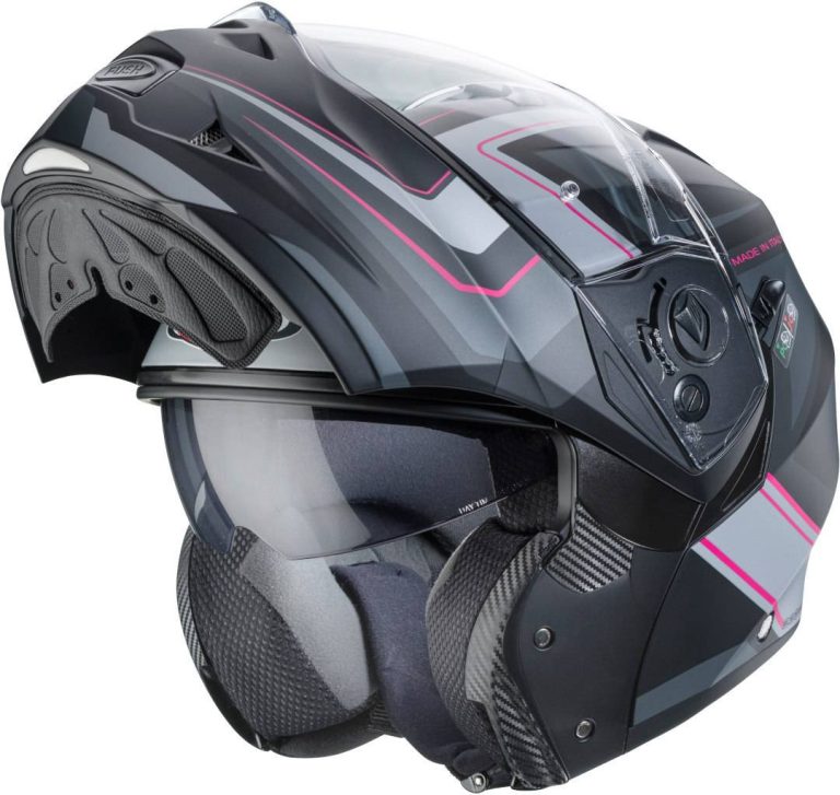 CABERG Casco Duke II Tour Negro/Fucsia/Gris