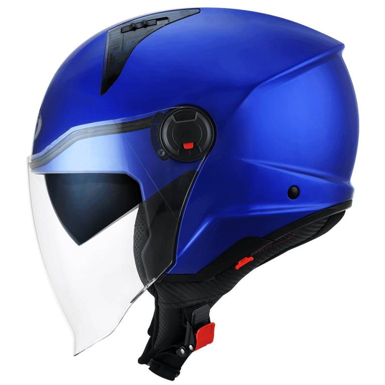KYT Casco D-City Azul Metalizado Liso