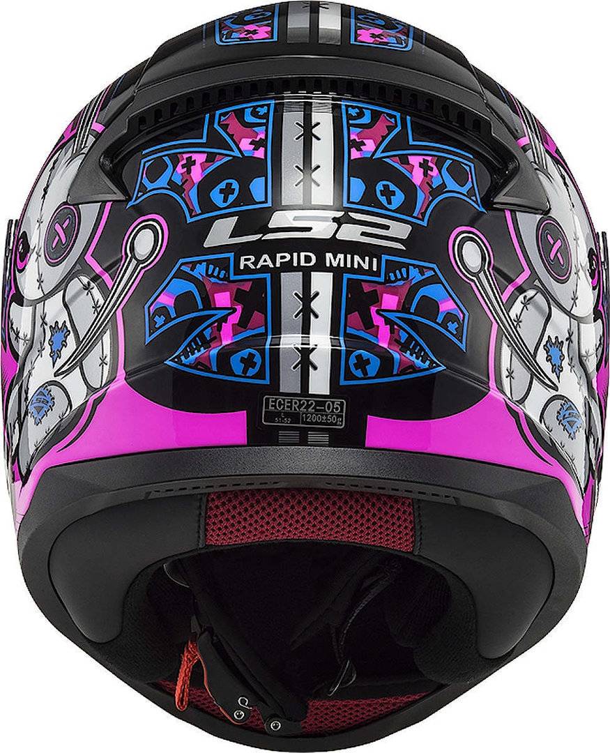 LS2 Casco Niño FF353J Rapid Mini Voodoo Negro/Rosa LS2 Casco Niño FF353J Rapid Mini Voodoo Negro/Rosa