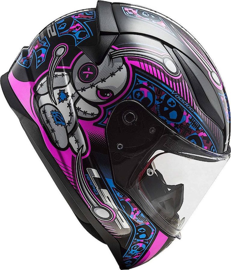 LS2 Casco Niño FF353J Rapid Mini Voodoo Negro/Rosa