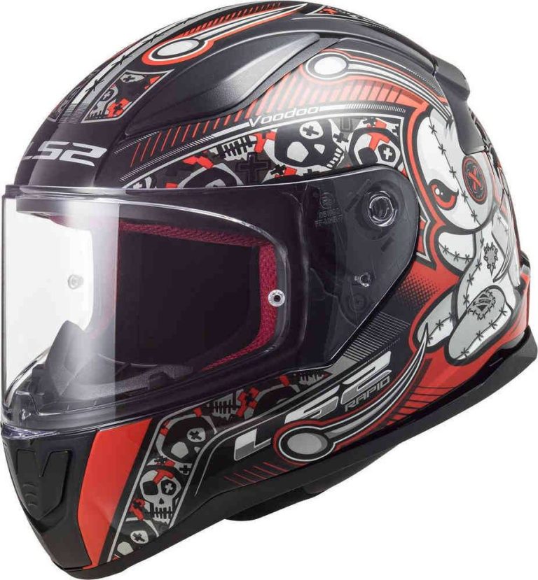 LS2 Casco Niño FF353J Rapid Mini Voodoo Negro/Rojo