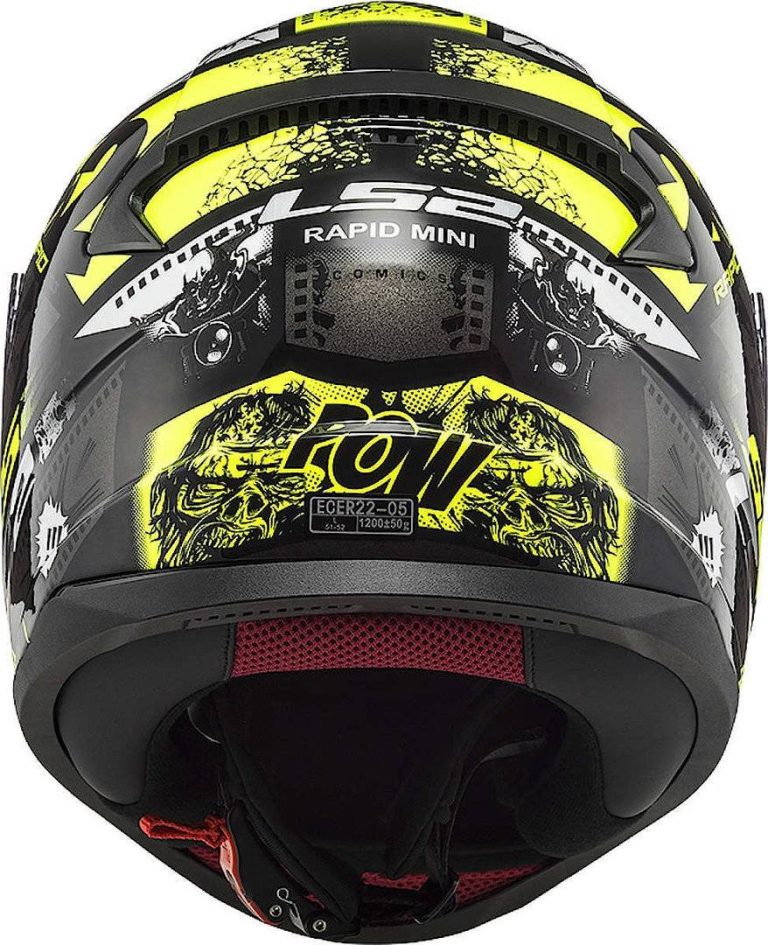 LS2 Casco Niño FF353J Rapid Mini Vignette Negro/Amarillo Fluor