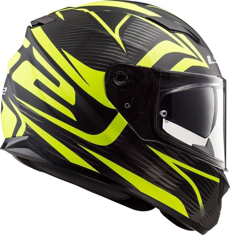 LS2 Casco FF320 Stream Evo Jink Negro Mate/Amarillo Fluor