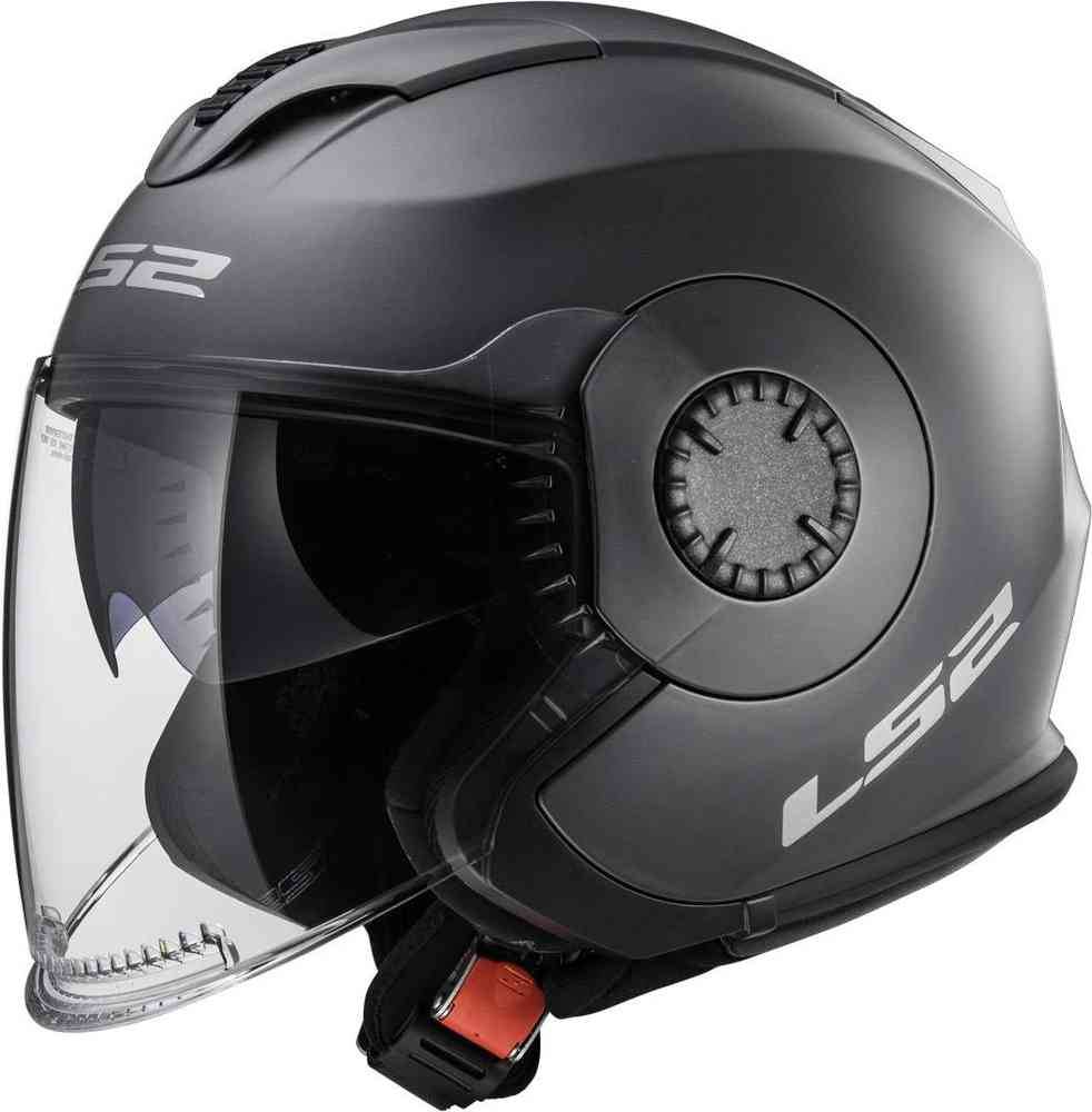 LS2 Casco OF570 Verso Solid Titanio Mate
