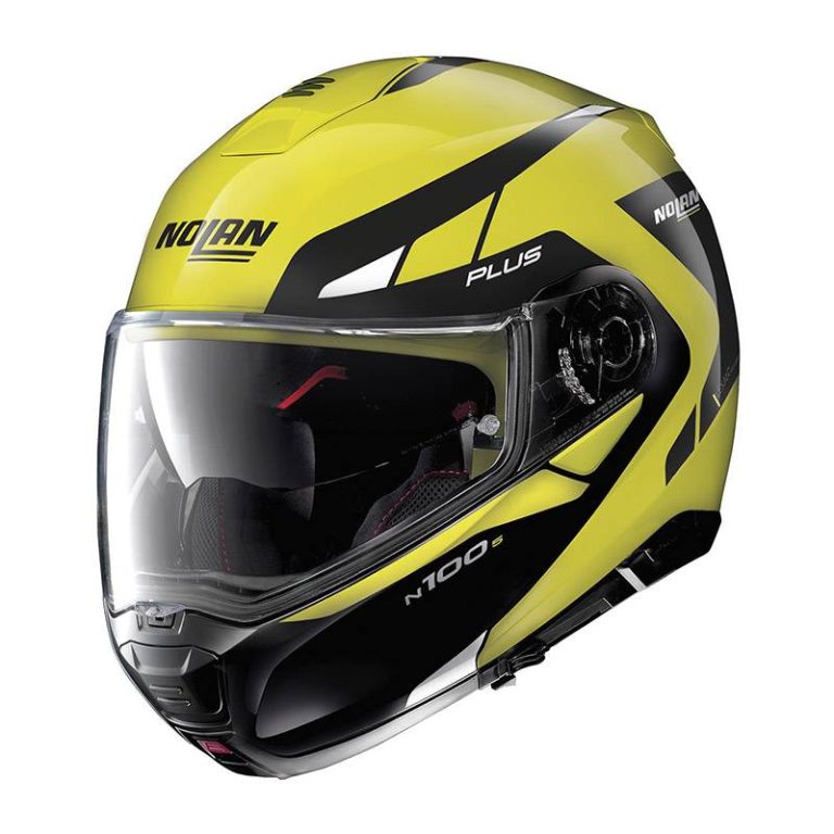 NOLAN Casco N100-5 Plus Milestone N-Com Amarillo/Negro (55)