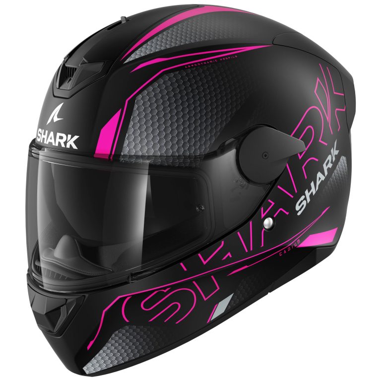 SHARK Casco D-Skwal 2 Cadium Negro Mate/Gris/Rosa