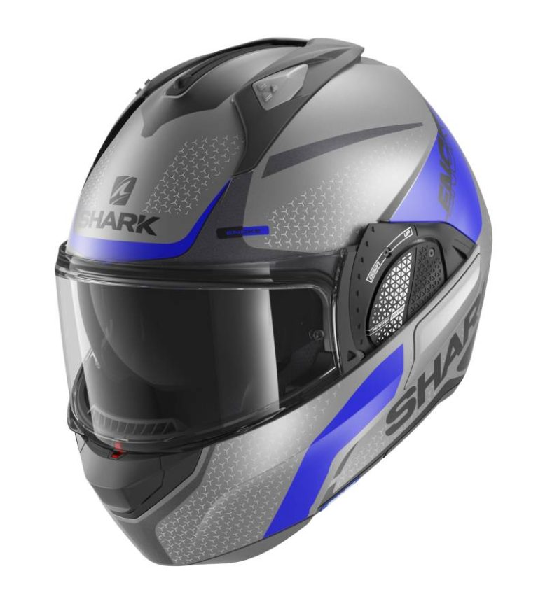 SHARK Casco EVO-GT Encke Antracita/Azul/Negro