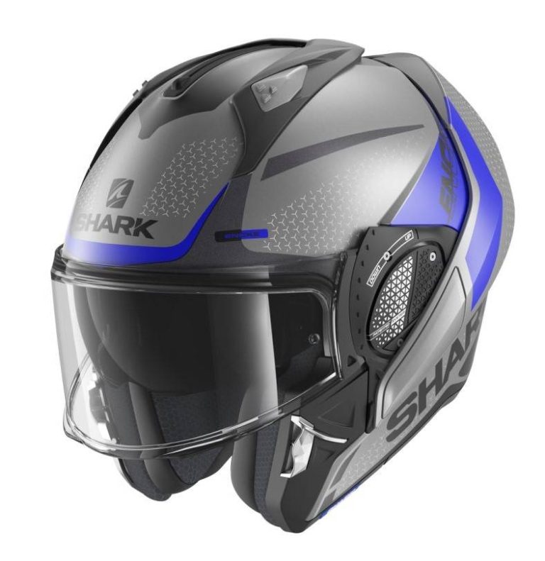 SHARK Casco EVO-GT Encke Antracita/Azul/Negro