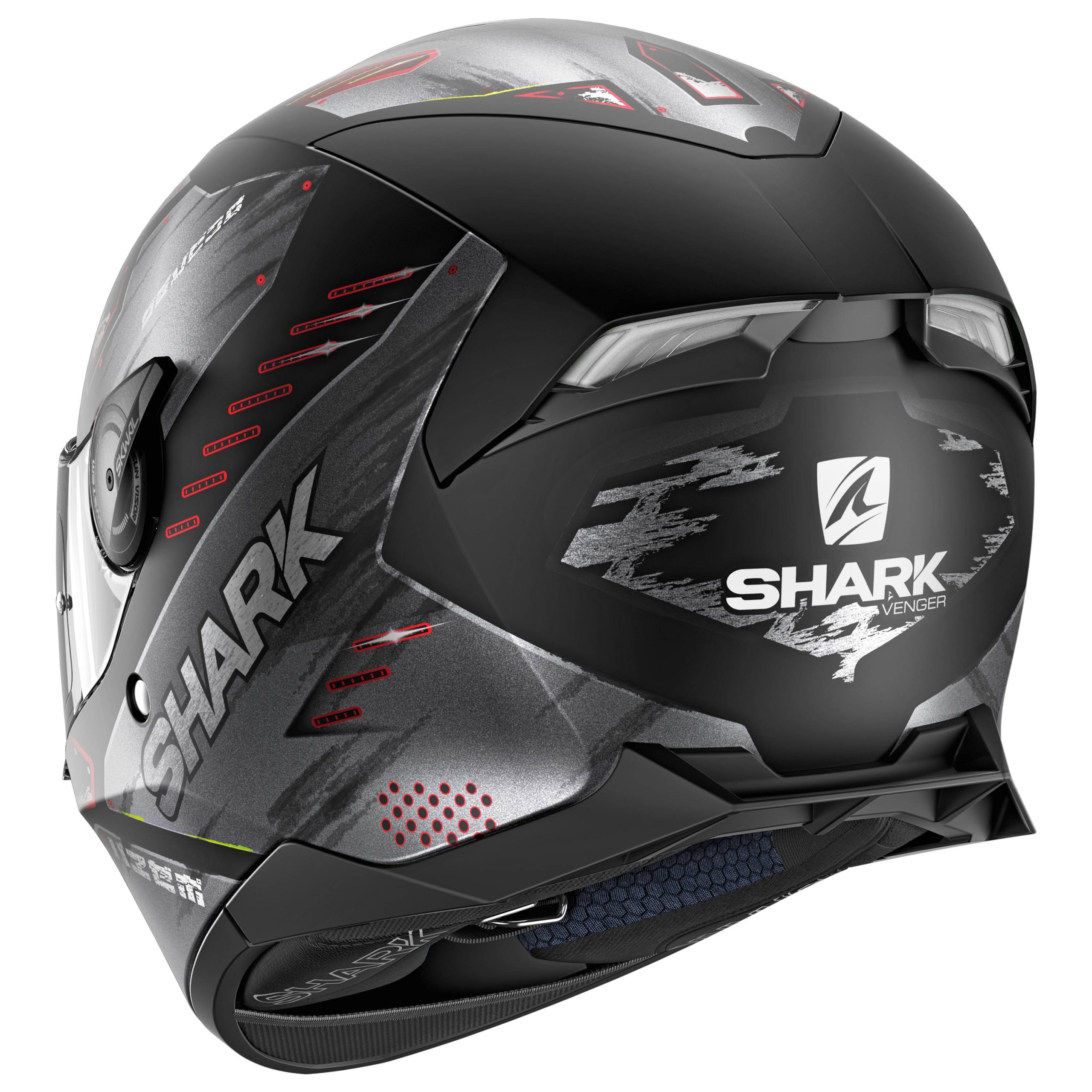 SHARK Casco Skwal 2 Venger Negro Mate/Gris/Rojo SHARK Casco Skwal 2 Venger Negro Mate/Gris/Rojo