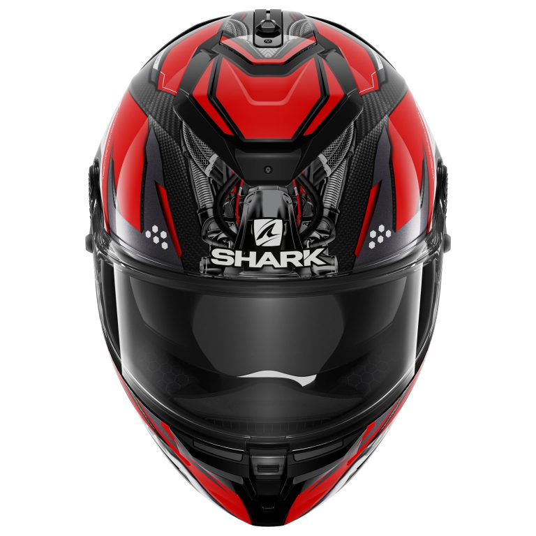 SHARK Casco Spartan GT Carbon Urikan Negro/Rojo/Blanco