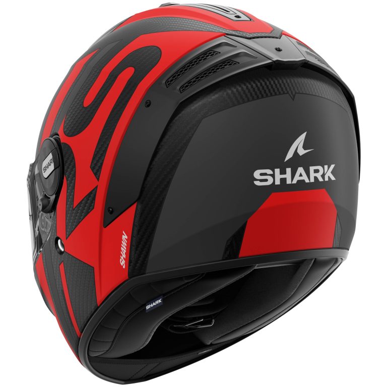 SHARK Casco Spartan RS Carbon Shawn Negro Mate/Rojo