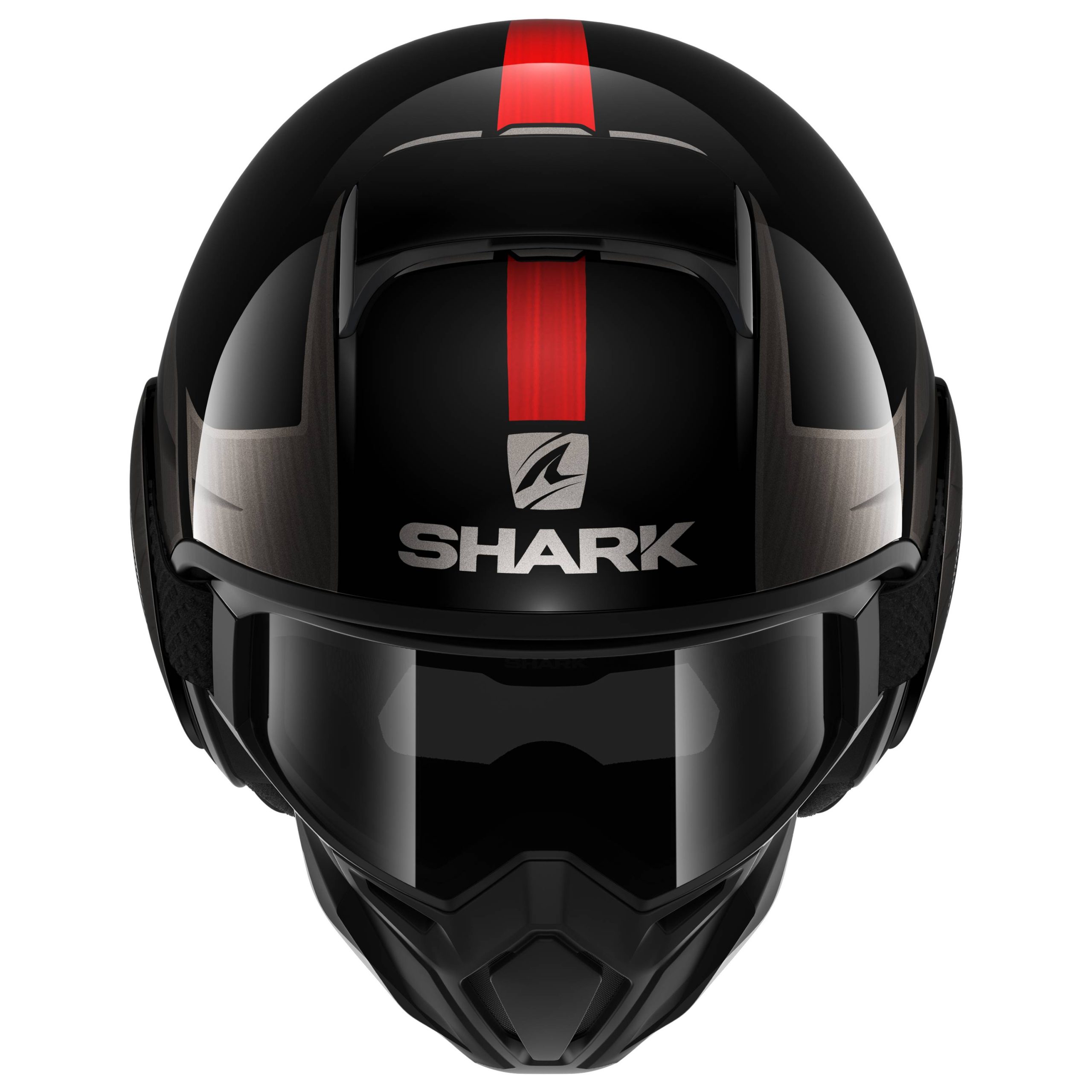 SHARK Casco Street-Drak Tribute RM Negro/Rojo