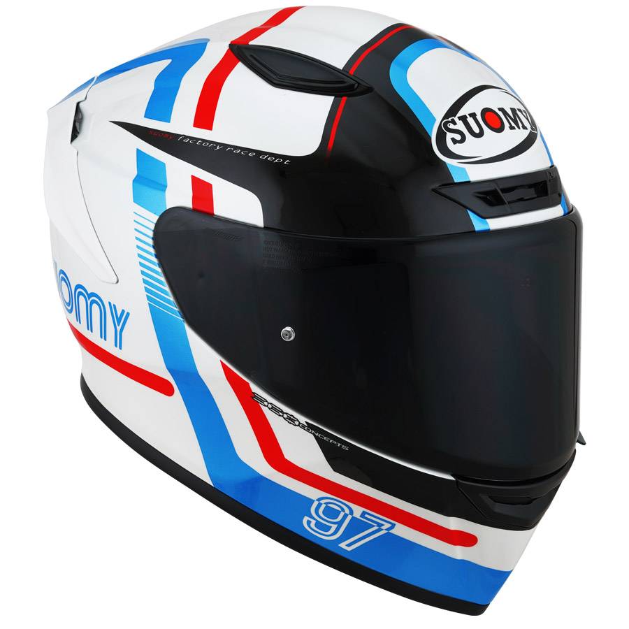 SUOMY Casco Track-1 Ninety Seven Blanco/Rojo/Azul