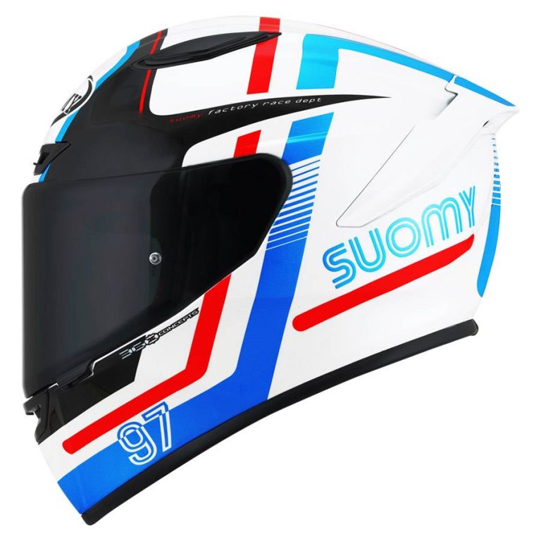 SUOMY Casco Track-1 Ninety Seven Blanco/Rojo/Azul