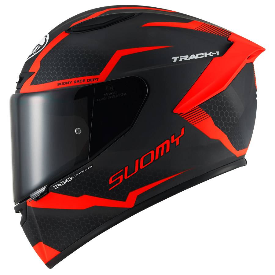 SUOMY Casco Track-1 Reaction Antracita/Rojo