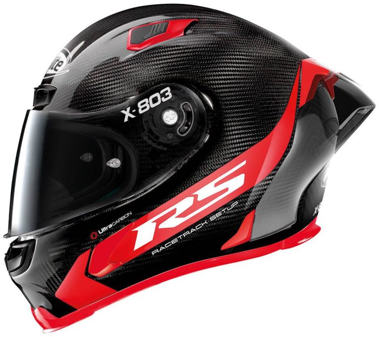 X-LITE Casco X-803 RS Ultra Carbon Hot Lap Negro/Rojo