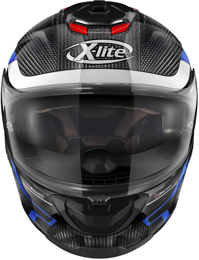 X-LITE Casco X-903 Ultra Carbon Harden 52 Blanco/Rojo/Azul