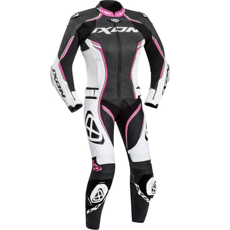 IXON Mono 2 piezas Vortex Lady Negro/Blanco/Fucsia