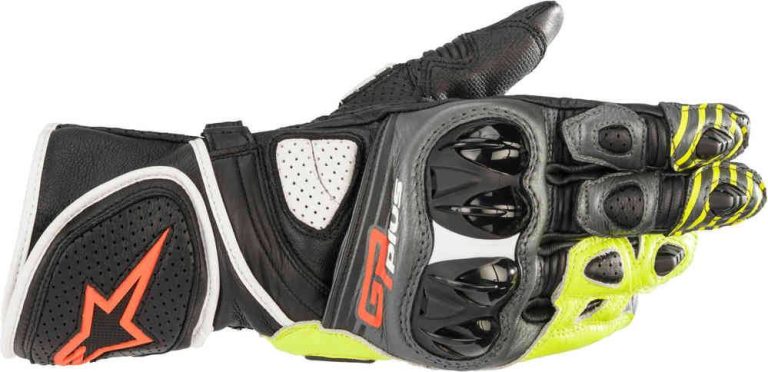 ALPINESTARS Guantes GP Plus R V2 Negro/Gris/Amarillo Fluor/Rojo Fluor