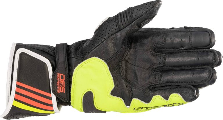 ALPINESTARS Guantes GP Plus R V2 Negro/Gris/Amarillo Fluor/Rojo Fluor