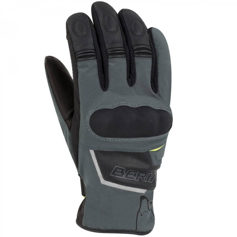BERING Guantes Gourmy Negro/Gris/Amarillo Fluor