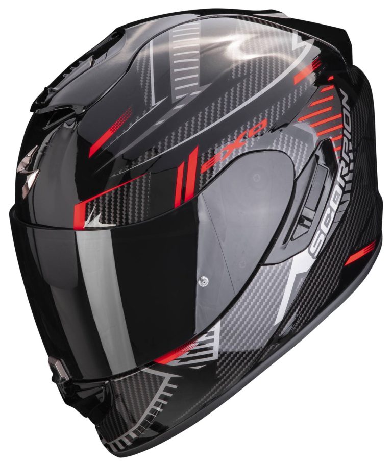 SCORPION Casco EXO-1400 Evo Air Shell Negro/Rojo