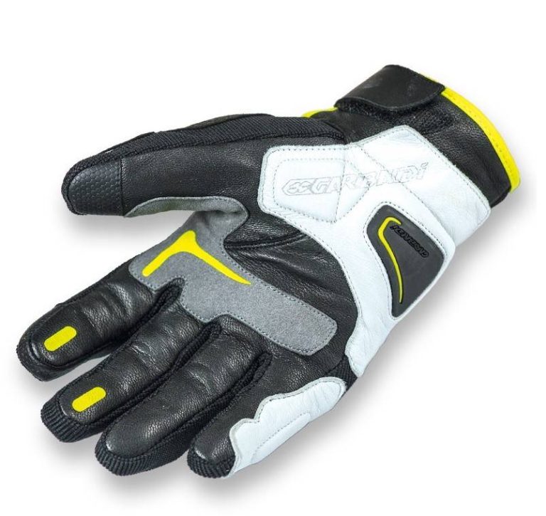 GARIBALDI Guantes Suntech Negro/Blanco/Amarillo Fluor