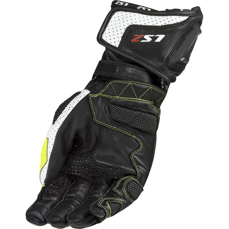 LS2 Guantes Swift Racing Negro/Amarillo Fluor