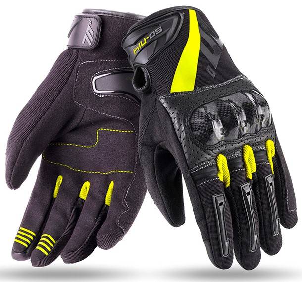 SEVENTY Guantes SD-N14 Negro/Amarillo Fluor