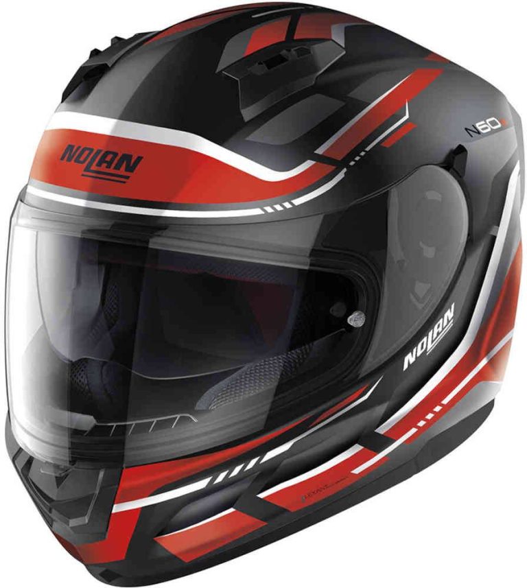 NOLAN Casco N60-6 Lancer Negro Mate/Rojo (62)
