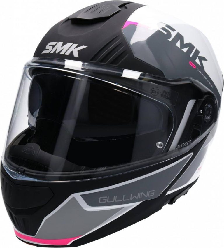 SMK Casco Gullwing Kresto Gris/Rosa