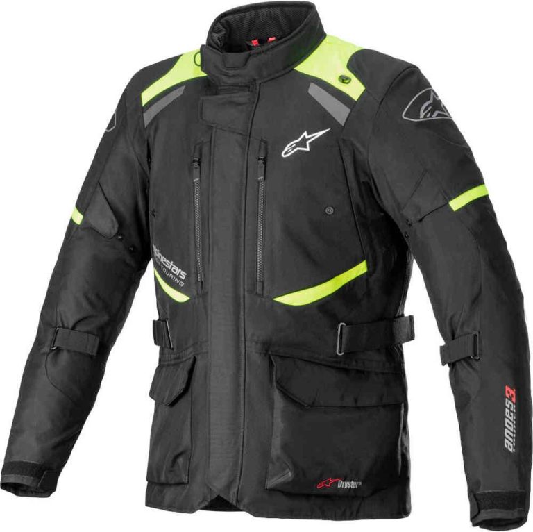 ALPINESTARS Chaqueta Andes V3 Drystar Negro/Amarillo Fluor
